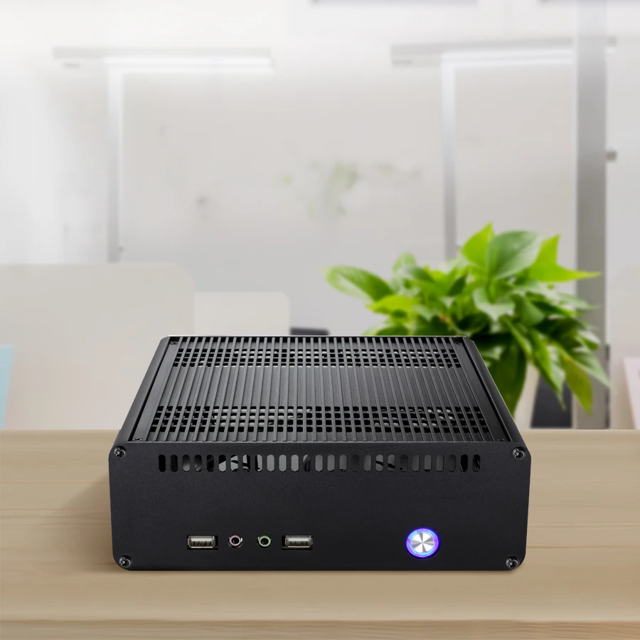 Алюминиевый Чехол Realan Mini ITX E K3 с блоком питания 120 Вт|aluminum mini itx case|mini caseitx case |