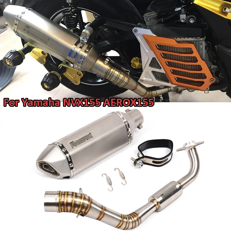 

NVX155 AEROX155 Motorcycle Exhaust System Front Link Pipe Muffler Exhaust Silencer For Yamaha NVX155 AEROX155