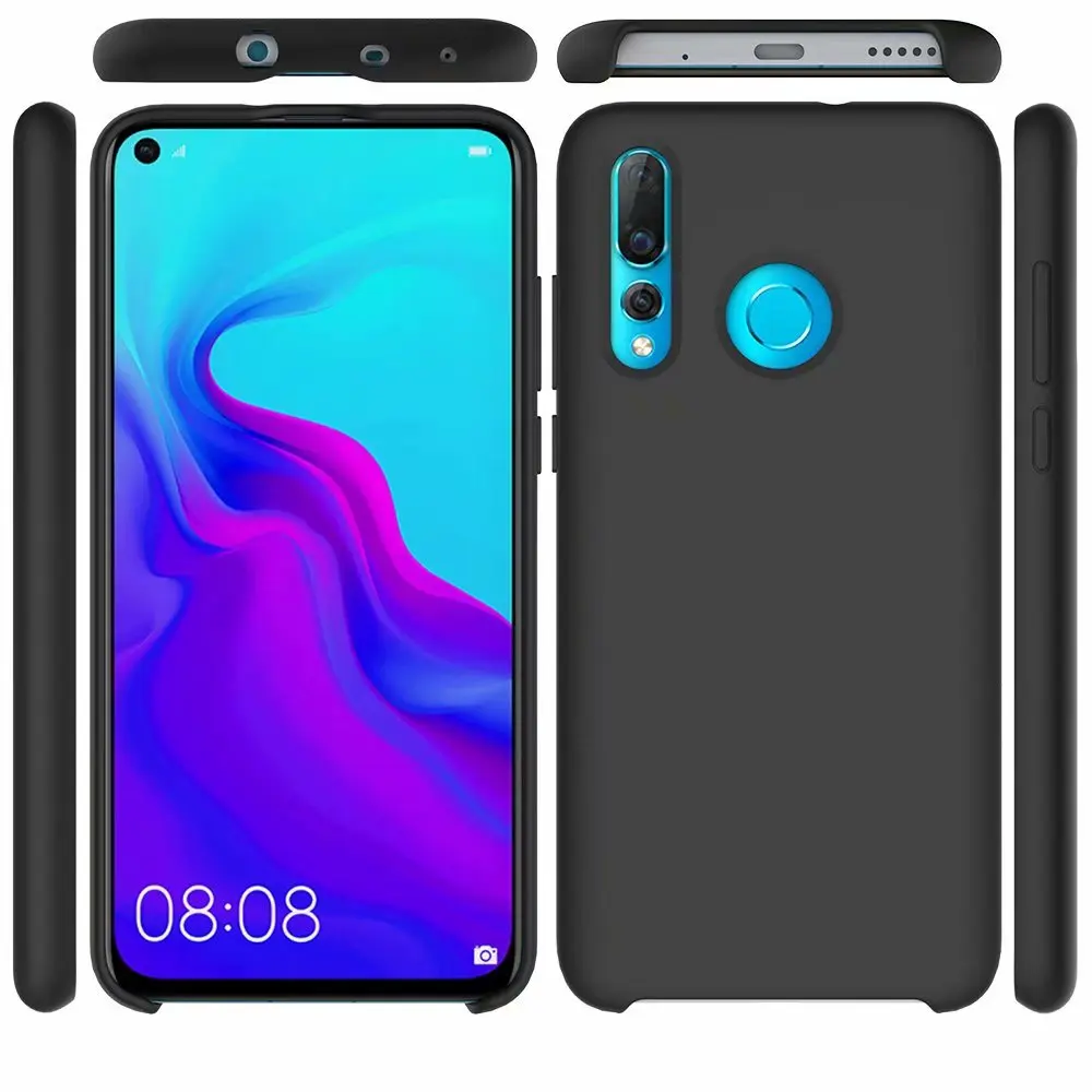 Black Для huawei Nova 3 3i 4 Мягкий силиконовый чехол Обложка Гибкая плотная противоударный Тонкий чехол huawei Nova3i задняя крышка защитный экран - Цвет: Black