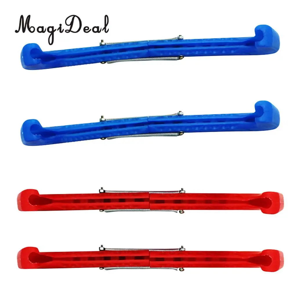 2 Pair Plastic Ice Hockey Figure Skate Walking Blade Guard Protective Cover