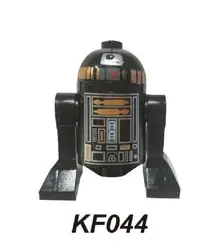 Один Распродажа Черный Space Wars 7 The Force Awakens R2D2 с подносом R3D5 робот BB8 Кирпичи Строительные блоки Детский подарок игрушки KF044