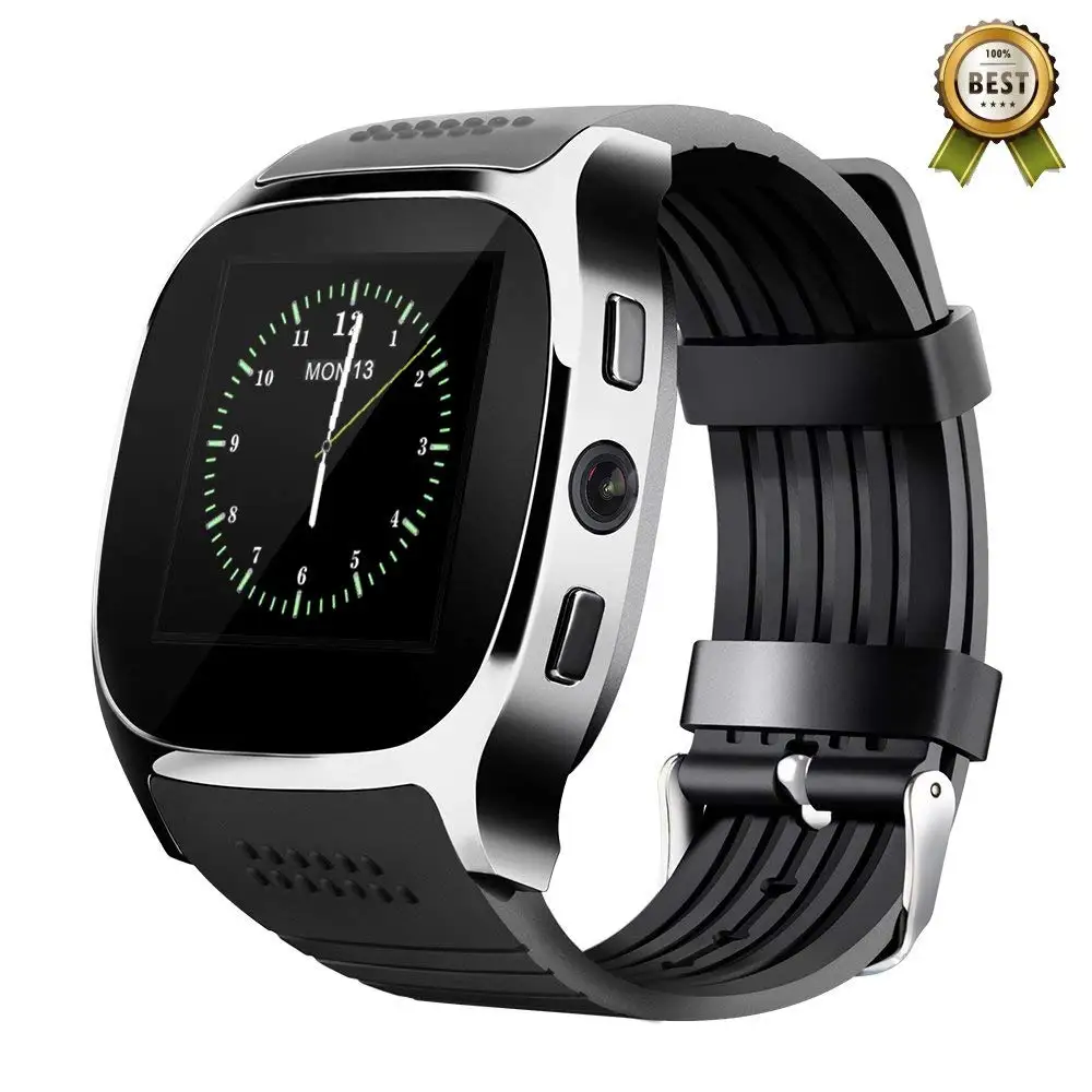 

GONOKER Smart Watch, Touch Screen Smart Wrist Watch Bluetooth Smartwatch with Camera Pedometer Sleep Monitor for Smartphone