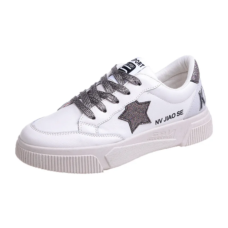 

Spring 2019 New Basic White Shoes Female Korean Version Air-permeable Wear-resistant Leisure Student Running Shoes