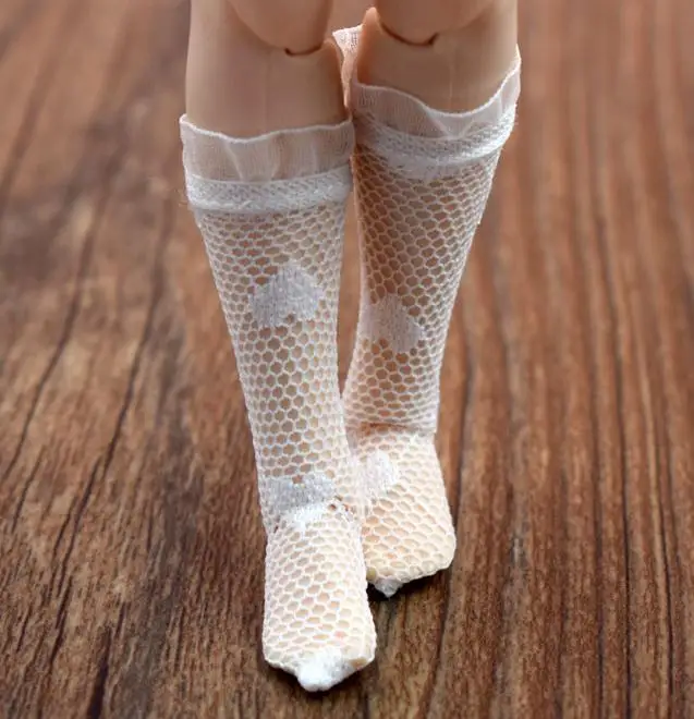 1 пара различных стилей 1/6 Neoblythe Doll's спортивные носки для Blyth, Licca, Momoko, Barbies Гольфы одежда наряды Аксессуары - Цвет: style 3 white