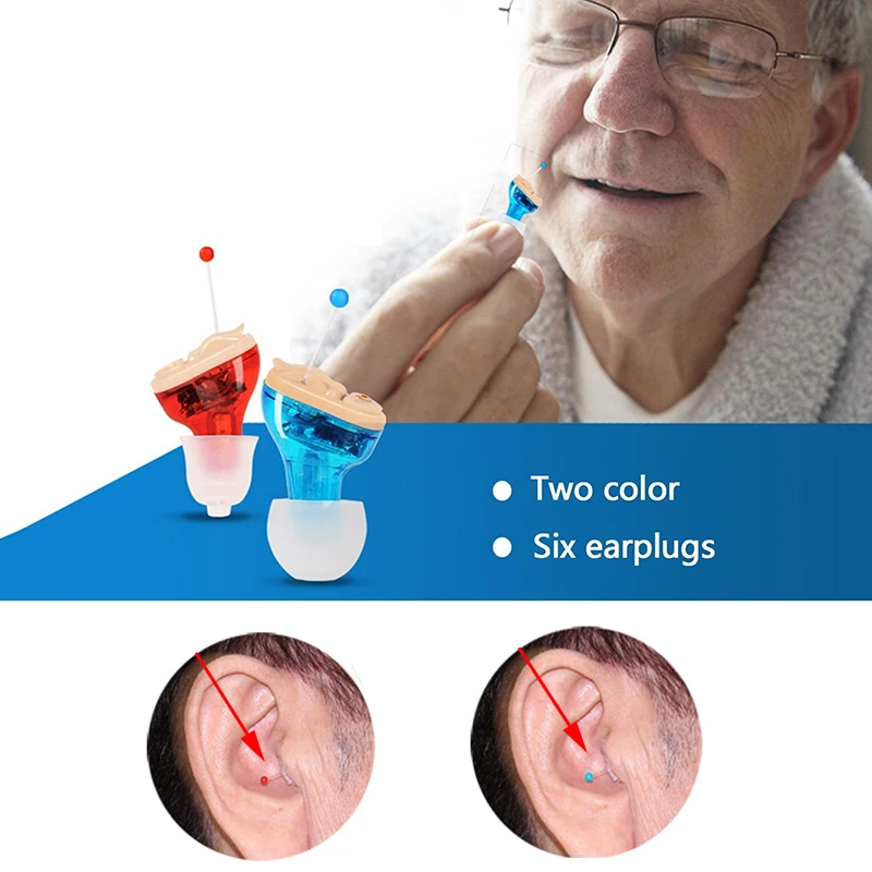 Hearing Aid Invisible Inner Ear Hearing Amplifier Enhancer Sound