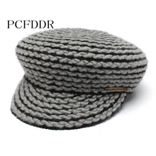 PCFDDR Весенняя новая Корейская версия женского плотного шерстяного берета