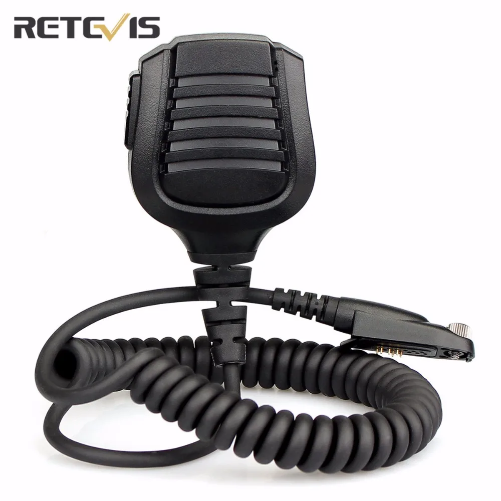 

Walkie Talkie Accessories Black Retevis IP67 Waterproof Speaker Microphone For Retevis RT82 Portable Ham Two Way Radio J9127M