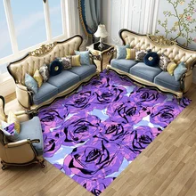 Пурпурная роза печатается анти-скольжения коврики мульти Размеры Кухня ковры коврик на открытом воздухе Спальня гостиной ковер домашний декор