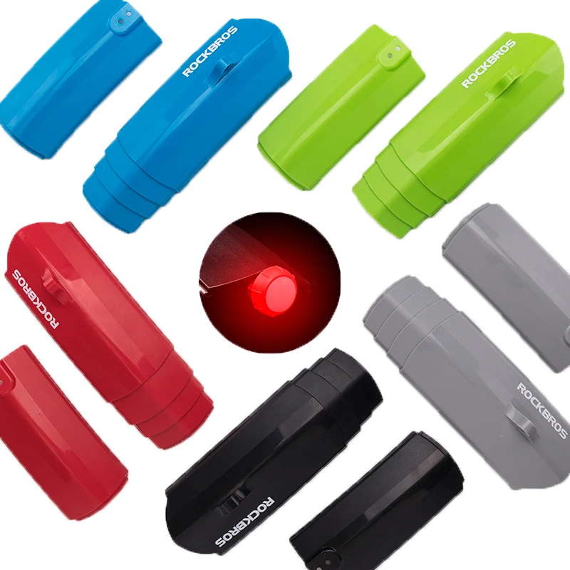 

ROCKBROS Telescopic Bike Bicycle Fenders with Taillight Folding MTB Front Rear Mudguards Quick Release Mud Fender Cycling Parts