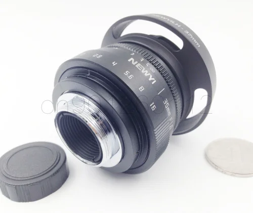 7 в 1 комплект 35 мм f/1,6 CCTV Мини объектив для Nikon1 V1/J1/V2/J2/J3/V3/S1/S2/AW1/JMount камеры и адаптер бленды