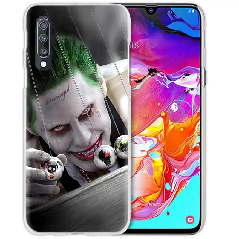 05 С принтами "отряд самоубийц", "чехол для samsung Galaxy A50 A70 A20e A40 A30 A20 A10 A8 A6 плюс A9 A7 жесткий прозрачный чехол из ПК для телефона в стиле «Джокер» Harley - Цвет: 05