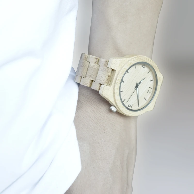 BOBOBIRD D27 Natural All Bamboo Wood Watches Top Brand Luxury Men Watch Wth Japanese 2035 Movement For Gift