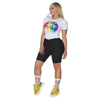 

Spring Summer Women Two Piece Set Top and Pants Plus Size Outfits Tracksuit Sweatsuit Casual Active Suits