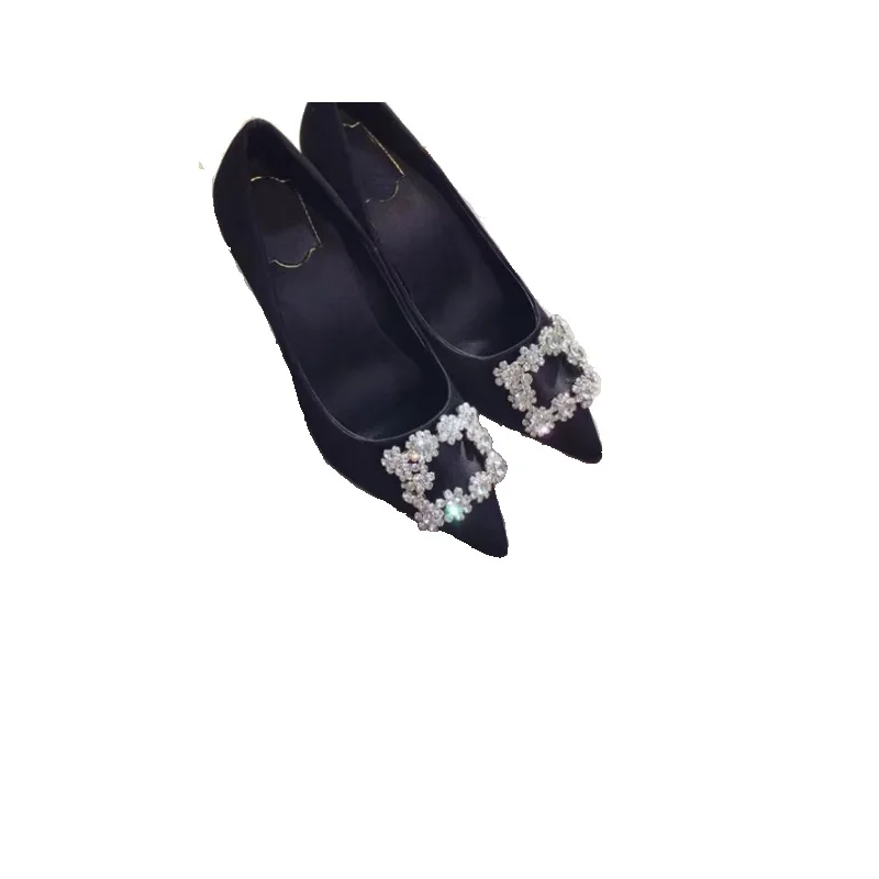Для женщин Стразы; с пряжкой; большие размеры полный Обувь, декорированная кристаллами Заколки Аксессуары свадебные ежедневного использования сумки украшения для обуви