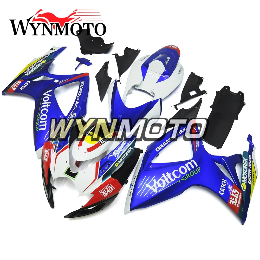 

Complete Fairings Kit For GSXR600 750 06-07 2006 2007 K6 Injection ABS Plastics Fairings White Bodywork Cowlings White Blue Red