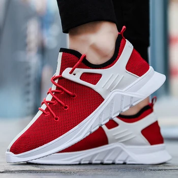 

Nice New Youth Men Flying Fabric Casual Shoes Comfortable Wearproof Antiskid Men Sneakers Soft Breathable Adult Fashion Sapatos