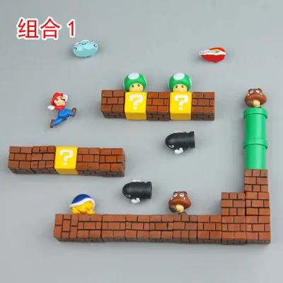 Fashion Super Mario Bros. Game DIY Fridge Magnets Refrigerator Message Sticker Girls Boys Kids Toys Birthday Decoration Gift - Цвет: LZ905