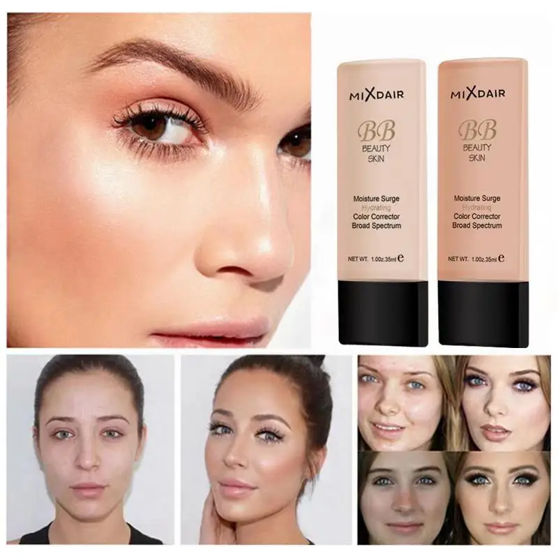 

MIXDAIR Liquid Foundation Moisturizing Face Make Up Base BB Cream Whitening Full Coverage Concealer Long Lasting Face Primer