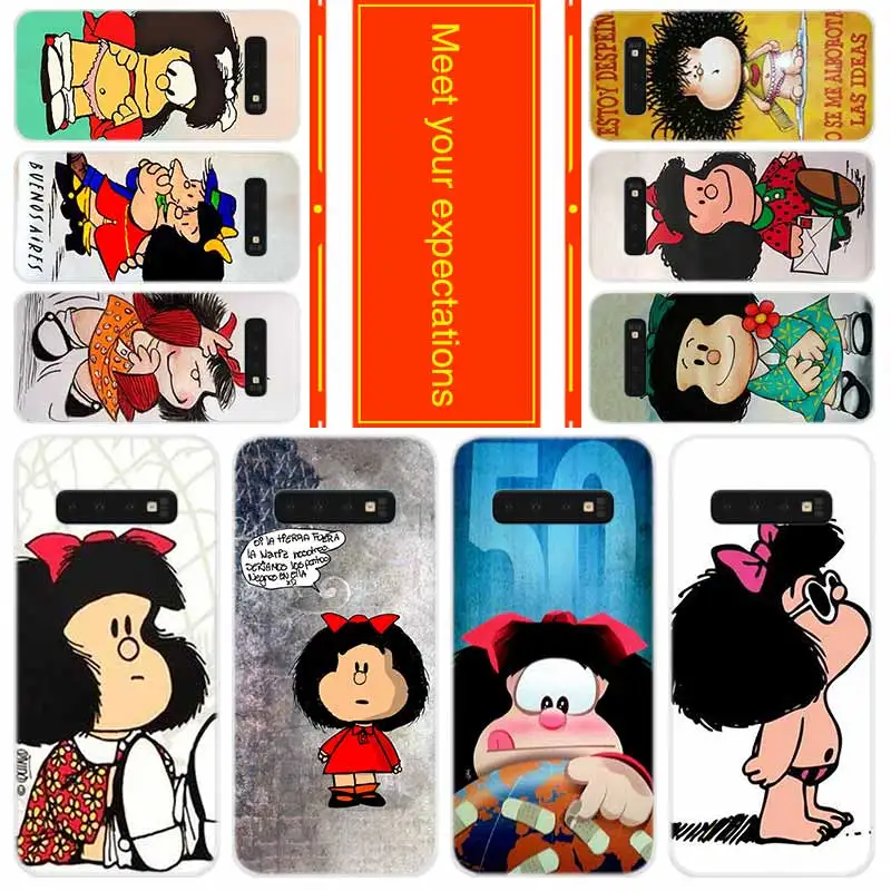 

Phone for Samsung Galaxy S10 E S9 S8 Plus S7 s6 Edge s10 plus s5 Note 10 9 8 Cover Case Mafalda