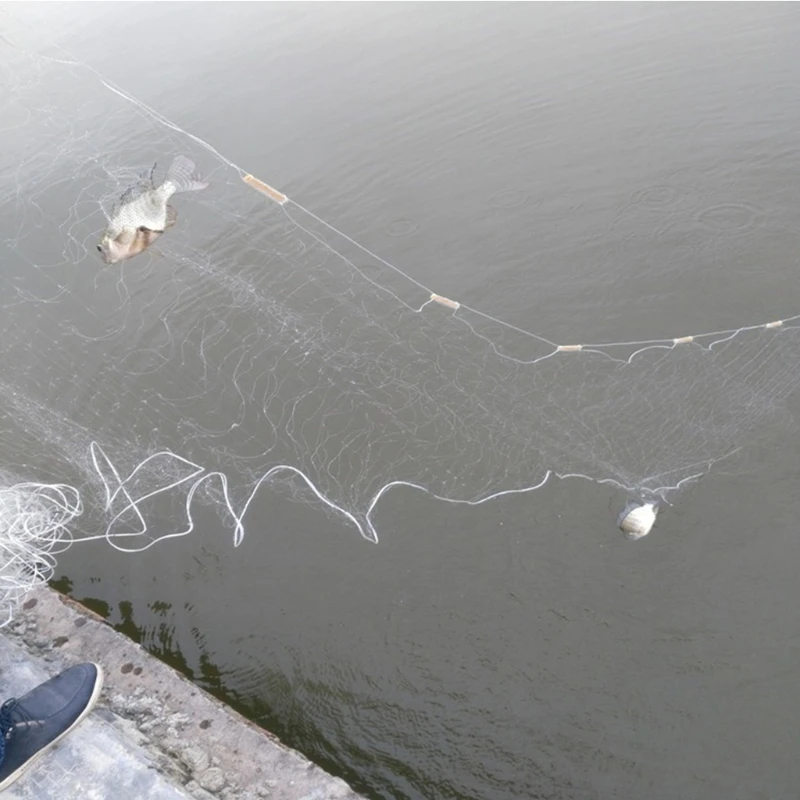 20 м рыболовная сеть односеточная нейлоновая Моноволокно Gill прочный аксессуар поплавок ловушка