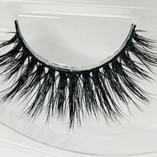 UPS 100 пара/лот ручной работы 3D норковые накладные ресницы натуральные длинные перекрещивающиеся ресницы полные полоски пушистый макияж для глаз