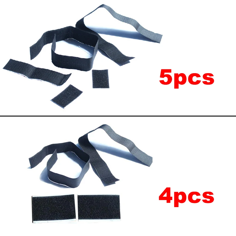 

5pcs/4pcs Nylon Tape Auto Fire Extinguisher Sticker Car Trunk Storage Bag Hook and Loop Strap Stickers Car Styling Fixing Tape
