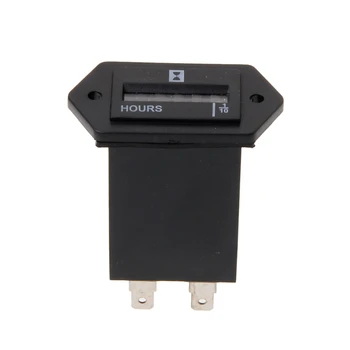 

New New Generator Sealed Hour Meter Counter Tractor Truck Hourmeter Rectangle DC 10V-80V for Boats Trucks Tractors Cars