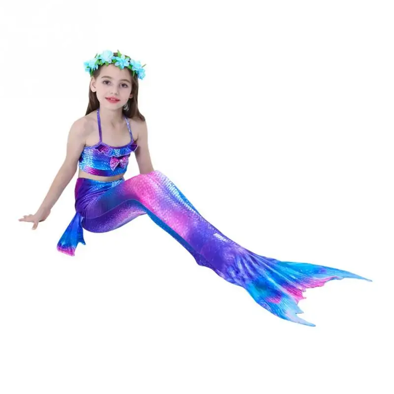 2018 Girls Bikini Set Little Mermaid Swimwear Baby Girls Bikinis Set