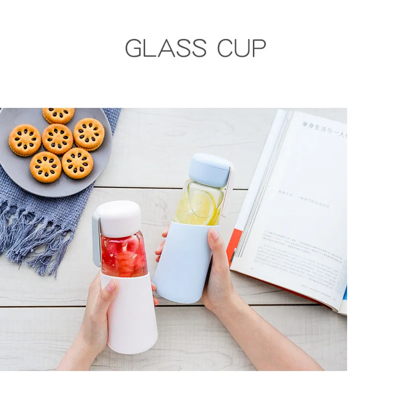 Kawaii Korean Style Fruit Glass Bottle (400ml) - Limited Edition