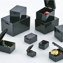 10 шт./лот 3,8x2,9x2,2 см черный свет Экранирование коробки прямоугольный образец коробка Маленький ювелирный лоток для хранения