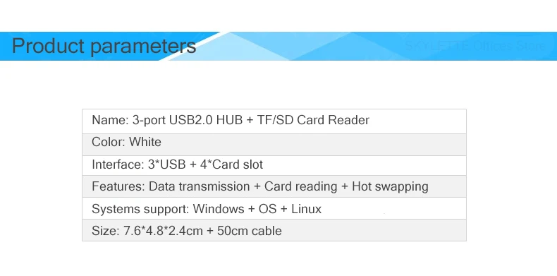 USB2.0 концентратор кардридер MS/SD/M2/T-flash 5 Гбит/с супер скорость Hab портативный индикатор питания USB разветвитель для нескольких USB устройств