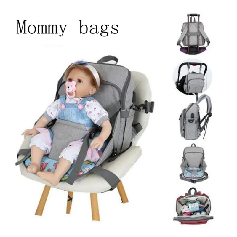 

Baby Daper Bag Waterproof Large Capacity Multifunction USB Maternity Mommy Bag Outdoor Travel Portable Backpack Baby Care