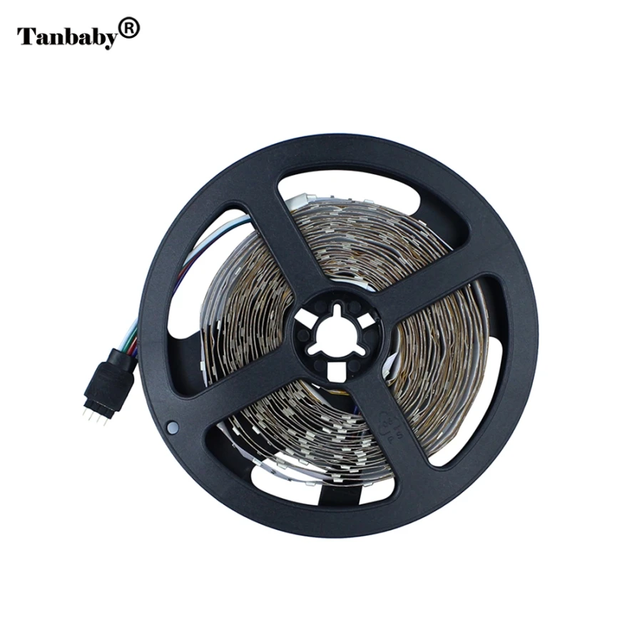 Светодиодная лента RGB Гибкие Огни DC12V SMD 2835 300LED 5 м ленточная лампа + мини 24 клавиши