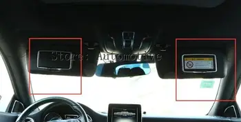 

2pcs Chrome Car Interior Accessories Make Up Mirror Frame Sticker For Mercedes Benz A C CLA GLA GLC GLE ML Accessories