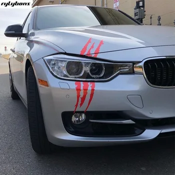 

Rylybons Cartoon Car Sticker Interesting Paw Motorcycle Vinyl Decals Car Styling Interesting Scary Paw Car Stickers 1Pcs 40*12cm