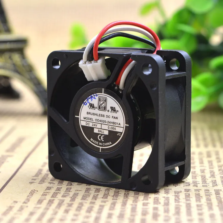 

Free Delivery.d4020-24 hb01a 4020 4 cm 24 v 0.08 a silent cooling fans