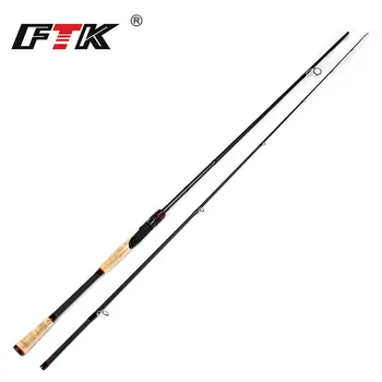 

FTK Lure Fishing Rod Spinning Pole 1.98m 2.10m 2.40m 2.7m C.W. 2-30G Fishing Rod 2 Sections 100% Carbon Surper Hard Fishing Rod