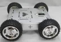 

4 WD умный автомобильный шасси 15 кг подшипник (черный) Алюминиевый сплав кузов автомобиля вездеходный робот