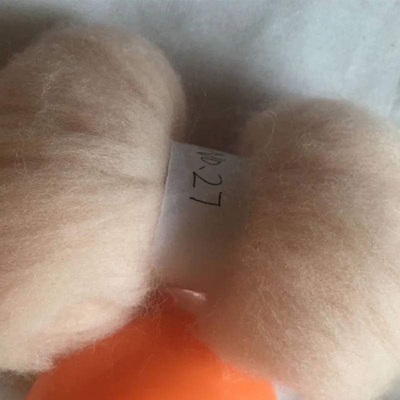WFPFBEC 70s Australia COMBED 100% WOOL fiber merino diy wool for neddles felting 50g 100g NO.27