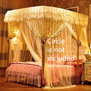 mosquito net with stainless steel frames double layers bed netting curtain queen