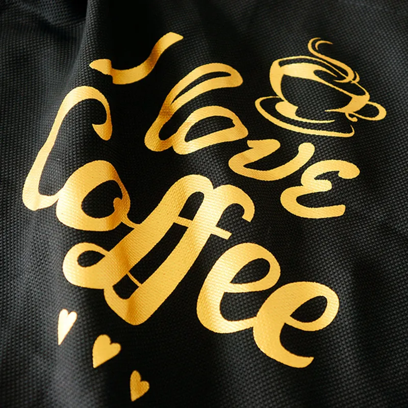 Black Cotton Apron E13-3