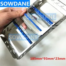 1 pcs High Quality Dental Sterilization Cassette Rack Tray Box Case for 7 Instruments disinfection plate new dental surgical 10 instruments sterilization cassette tray racks holder case