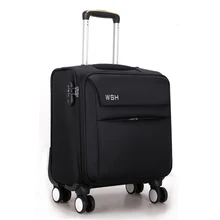Universal wheels trolley luggage travel bag luggage the box small bags 16 fashionable casual trolley luggage