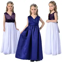 2016 Girls Christening Wedding Party Pageant Formal Dress Baby First Communion Dresses Ball Gowns Child Bridesmaid Long Dress