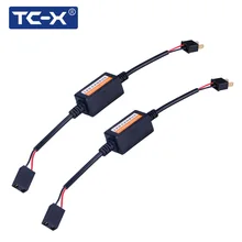 TC-X H7 H4 1156 1157 EMC سيارة LED خطأ شحن فك Canceller في Canbus العلوي ptf ضوء IC Load المقاوم لا الخفقان تحذير(China)