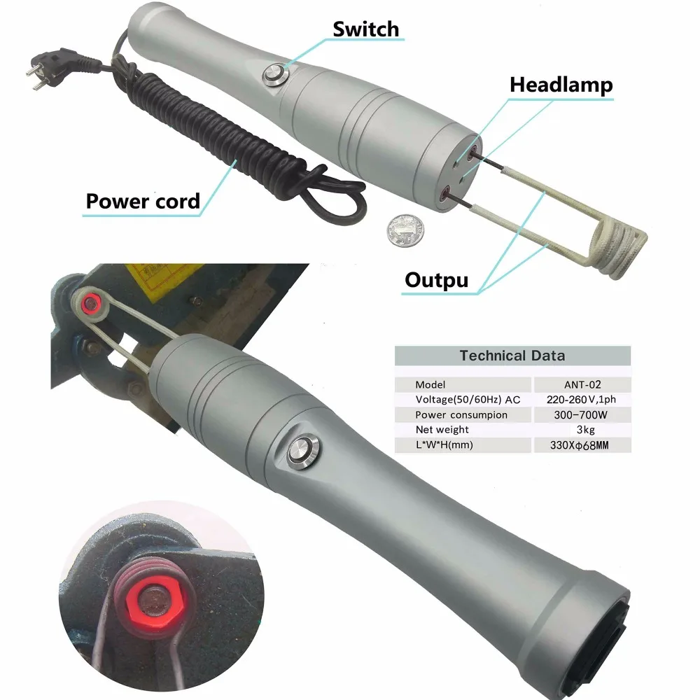 

Bolt Induction Heater Screw Terminator Magnetic Induction Tool for Rusted/Frozen/Corrosive Bolt/Nut from Car/Machine