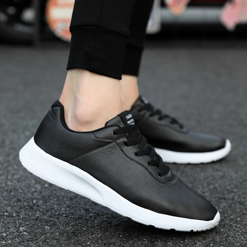 Black White 2 Color Men Casual Shoes Keep Warm Comfortable light Fashion Sneakers Male Wear