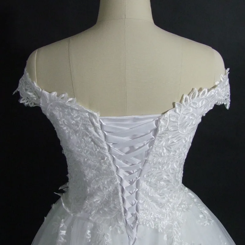 US $76.11 Vestido De Noiva Princess Wedding Dress 2021 Off Shoulder Applique Lace Sweetheart Puffy Ball Gown Bridal Dress Robe De Mariee