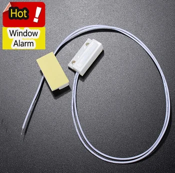 Home security alarm Wired Window Magnetic door Contact Sensor Detector Switch for GSM reed switch door lock door contacts switch wired door window magnetic sensor switch work with ptsn and gsm alarm system wired zone gsm10a g90b q2