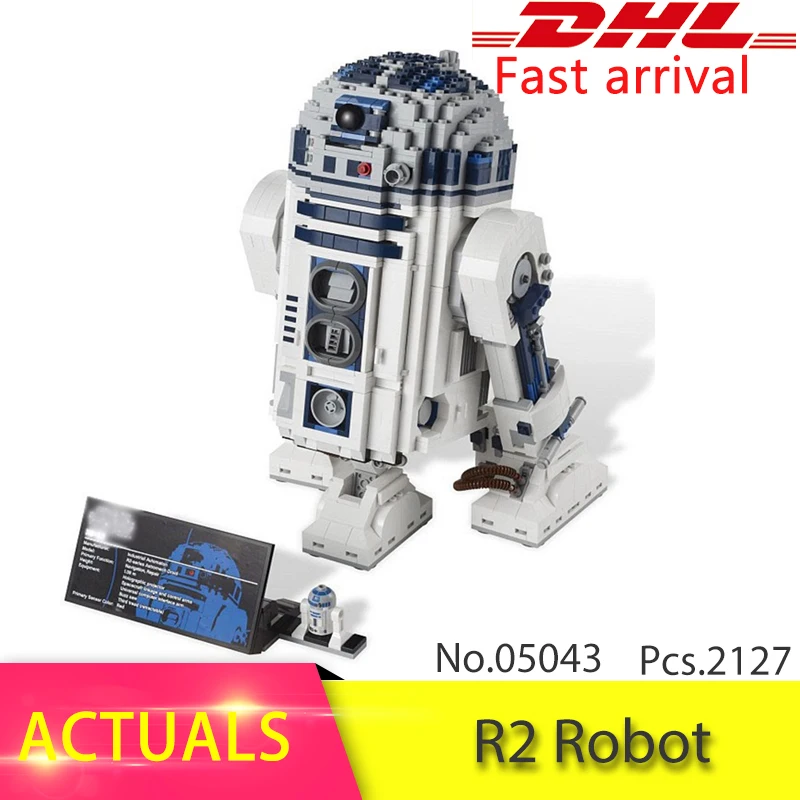 

STAR series WARS The R2 Robot Set D2 Out of print Model Building Block Birck Educational Toys For children 10225 Gift